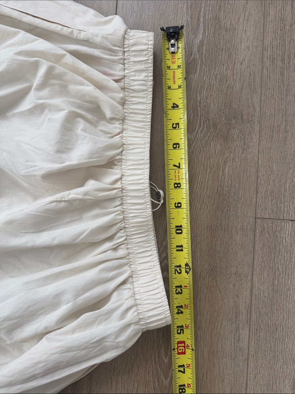 NWT Max Studio Cream Midi Gathered A-Line Skirt with Elastic Waist - Picture 4 of 8
